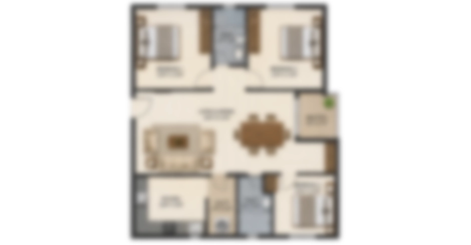 Birla Estates Navi Mumbai 3 BHK Floor Plan